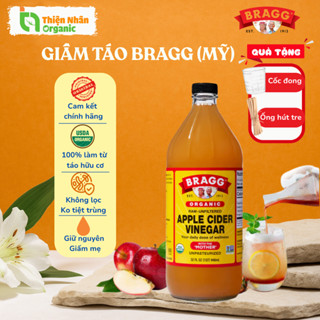 Giấm táo hữu cơ Bragg 473ml & 946ml Hàng Mỹ