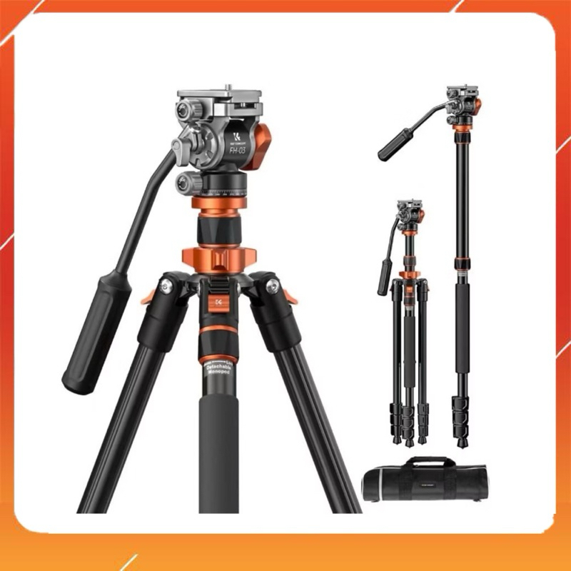 Chân máy ảnh K&F Concept K234A7+FH-03 - KF09.136