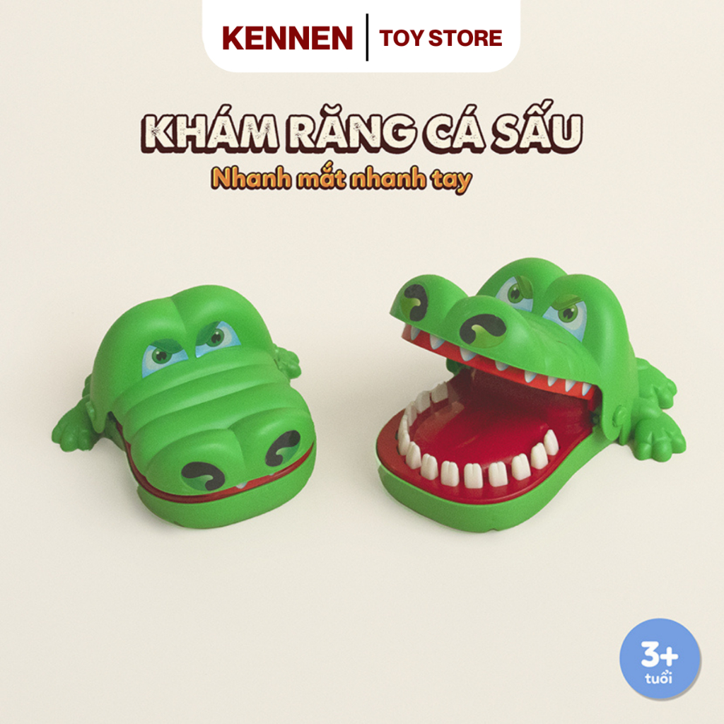 Đồ chơi Khám răng cá sấu vui nhộn cho bé từ 2-5 tuổi - Kennen