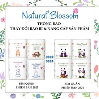  Bỉm dán bỉm quần Natural Blossom Hàn Quốc dành cho bé da nhạy cảm đủ size siêu thấm hút 