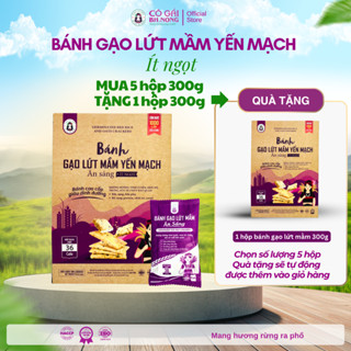 [MUA 5 TẶNG 1] Bánh Gạo Lứt Mầm Yến Mạch BH.NONG giàu dinh dưỡng ít ngọt, không đường