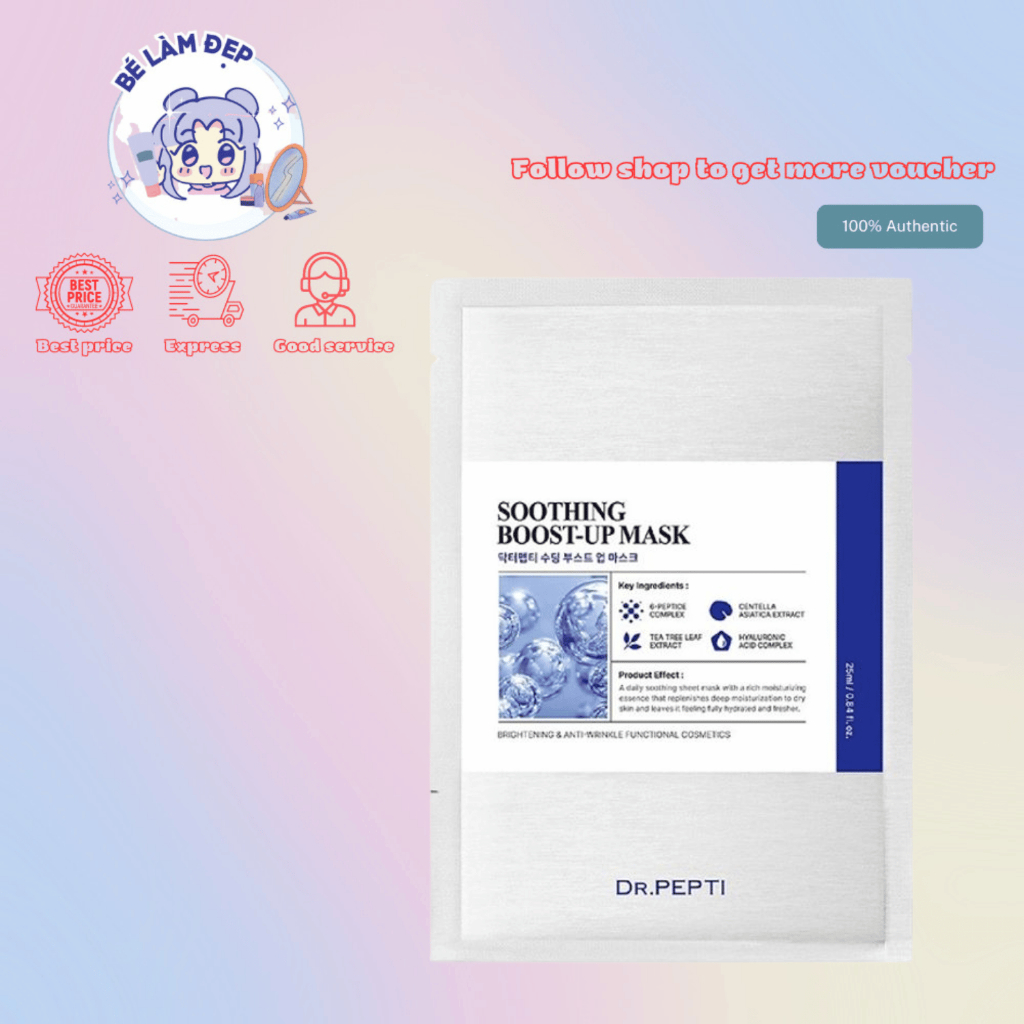 Dr.Pepti – Mask Dưỡng Ẩm Làm Dịu Boost-Up – 1 Sheet Mask