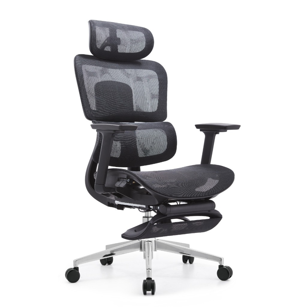Ghế công thái học One Chair VGL303plus chân hợp kim nhôm cao cấp, tùy chỉnh đỡ lưng linh hoạt, lưới Cloud mesh | BigBuy360 - bigbuy360.vn