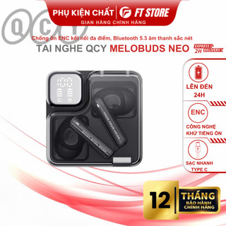  Tai nghe không dây Bluetooth QCY Melobubs Neo 4 Mic tích hợp Hiển thị mức pin độ trễ thấp phù hợp chơi game 