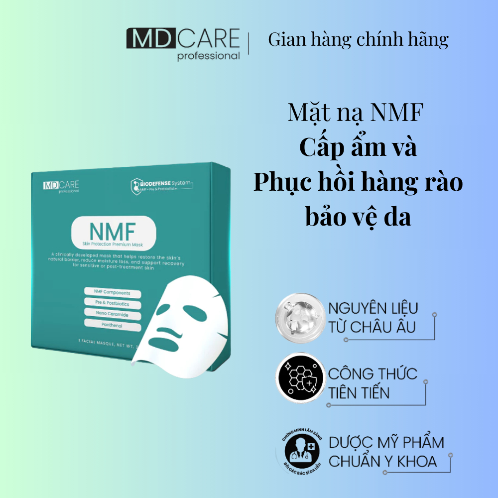Mặt nạ cấp ẩm phục hồi hàng rào bảo vệ da NMF MD care cho da yếu nhạy cảm