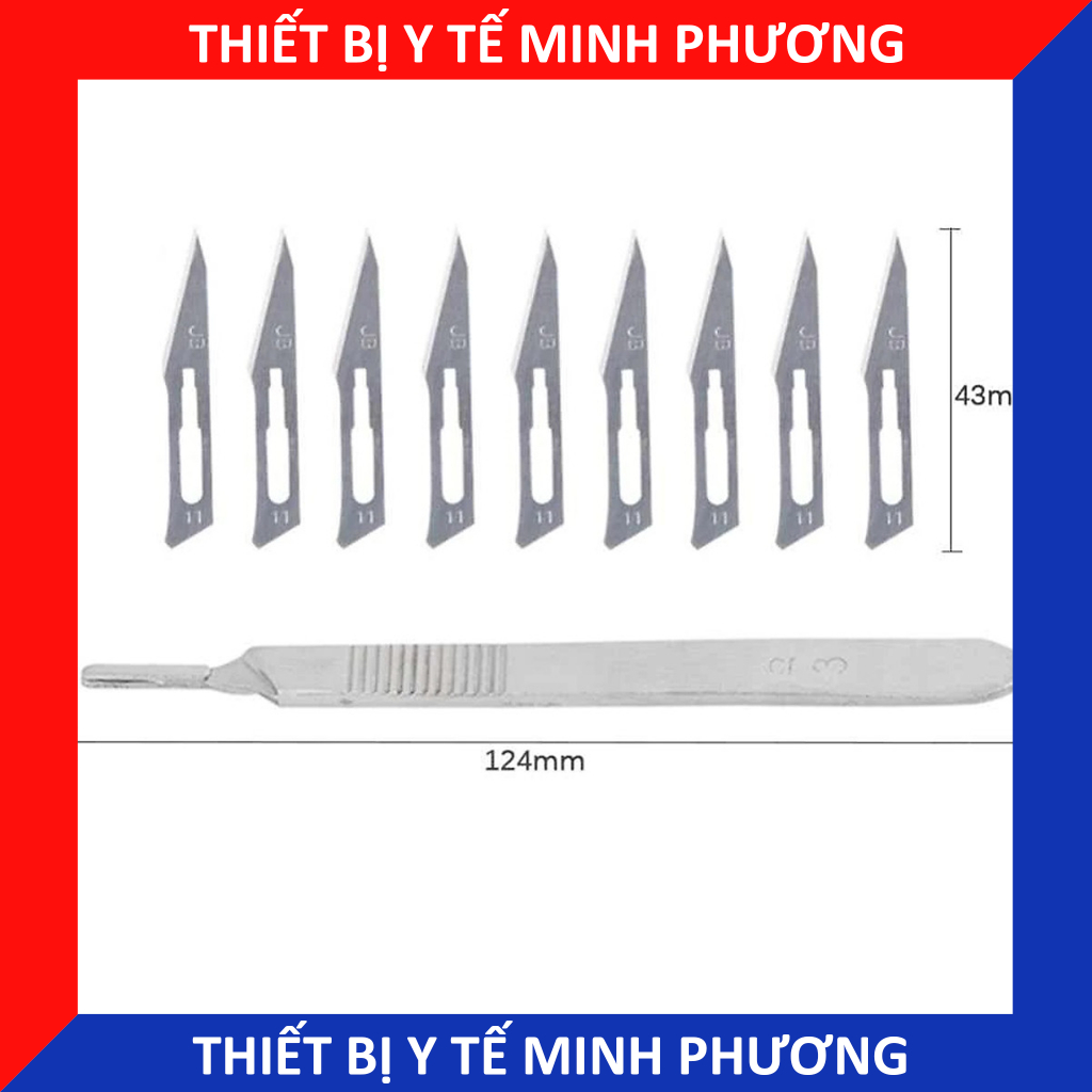 Lưỡi dao mổ Nhật Bản KAI các số 10, 11, 15, 20 hộp 100 cái