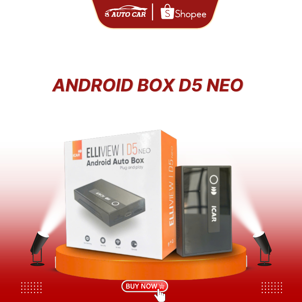 Android Auto Box ICAR Elliview D5 NEO Android Box Biến Màn Hình Zin Thành Màn Android Giải Trí