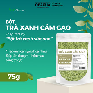 Bột trà xanh Cám gạo ( Trà xanh sữa non ) Obaxua - Mặt nạ bột giúp bóc bã nhờn, mờ thâm, dưỡng trắng