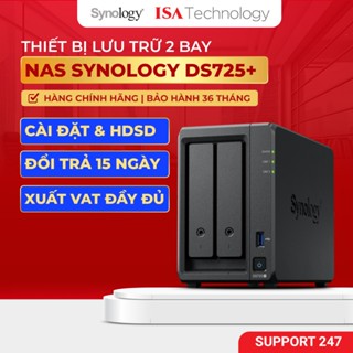  NAS Synology DS725+ Thiết bị lưu trữ mạng 2 bay ổ cứng dành cho gia đình và doanh nghiệp nhỏ 2025 