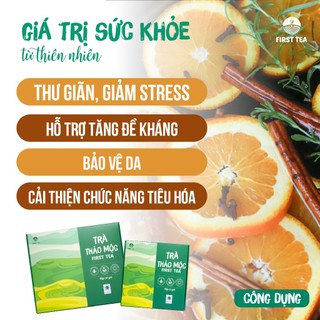 Trà Cam Quế First Tea, Set 15 Gói, Set 30 Gói