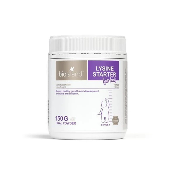 BỘT BIO ISLAND LYSINE STARTER FOR KIDS CHO TRẺ DƯỚI 6 TUỔI CỦA ÚC 150G