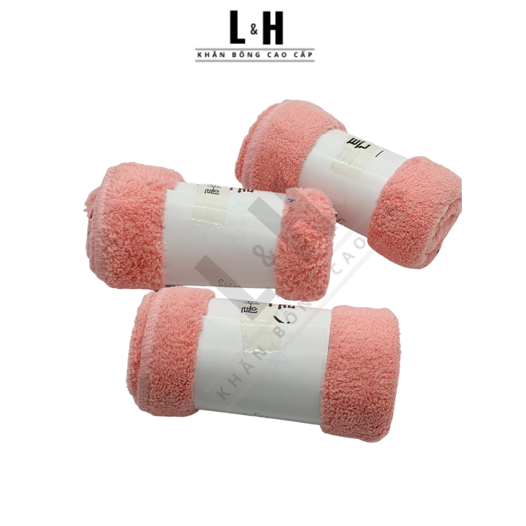 Khăn mặt lông cừu 30x50cm, kẻ thẳng