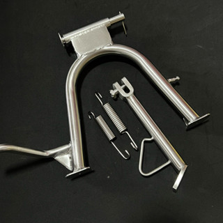  Combo chân chống đứng + chân chống nghiêng chuẩn inox 304   tặng lò xo + ốc salaya   - Hàng chuẩn loại dày 