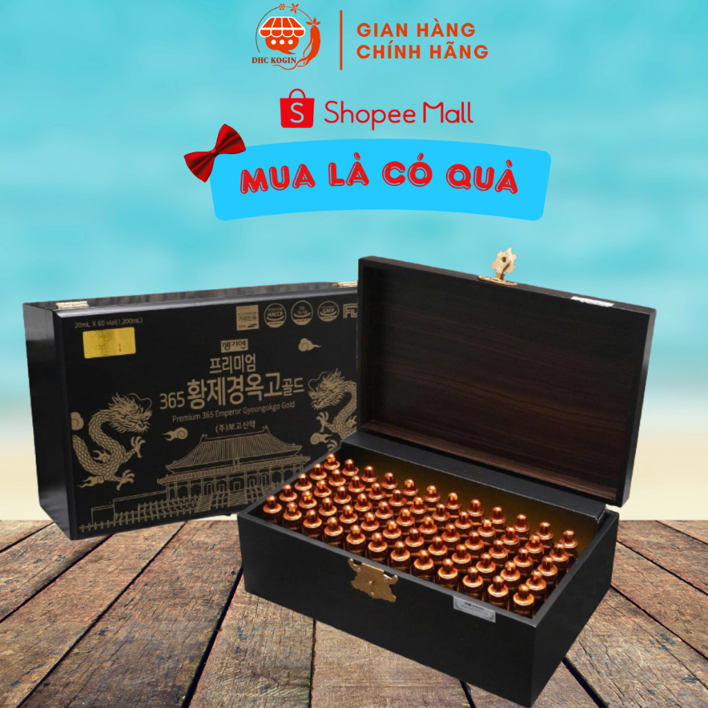 Tinh Chất Đông Trùng Hạ Thảo Hàn Quốc 365 Hwangjie Liquid Gold (20ml x 60 Ống) - DHC Korea Ginseng