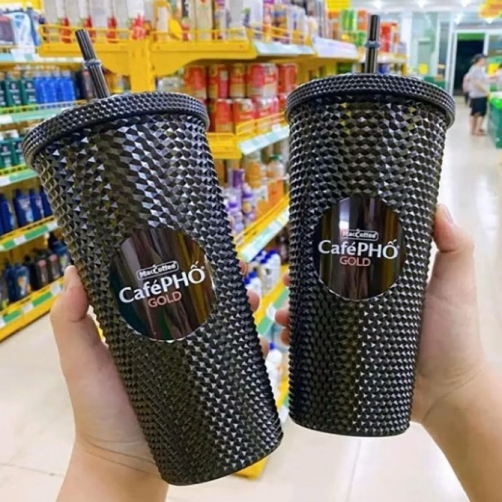 Ly cafe phố- HKM- ly kim cương khuyến mãi của hãng cafe phố siêu đẹp