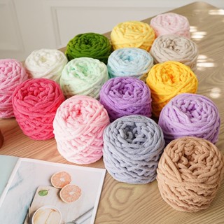 [Bông bán Len] Combo 20 Cuộn Len Nhung Đũa Sợi To 100 gram Móc Nhanh, Ấm Áp, Đẹp Mắt, Được Chọn Màu