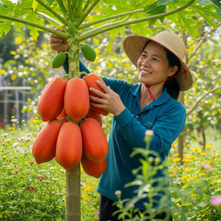 10 HẠT GIỐNG ĐU ĐỦ ĐỎ LÙN SIÊU TRÁI