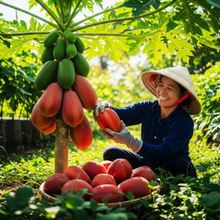 10 HẠT GIỐNG ĐU ĐỦ ĐỎ LÙN SIÊU TRÁI