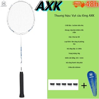 1 Vợt cầu lông AXK cao cấp, Chất liệu carbon siêu nhẹ 90g tặng kèm bao đựng và quấn cán