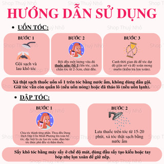 Thuốc uốn tóc lạnh mùi trái táo Minh Phượng 500ml tạo kiểu tóc uốn dụng cụ làm tóc chuyên nghiệp barber