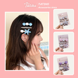 Set Kẹp Tóc Vỏ Sò Nữ, Kẹp Tóc Mỏ Vịt Hình Vỏ Sò Sao Biển Ngọt Ngào Dễ Thương Hot Trend Thời Trang Mùa Hè - Mã KT092
