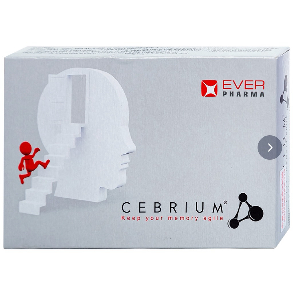 [CHÍNH HÃNG ]Viên bổ não CEBRIUM: tăng cường trí nhớ, hỗ trợ mất ngủ, giảm lo âu căng thẳngNhập khẩu