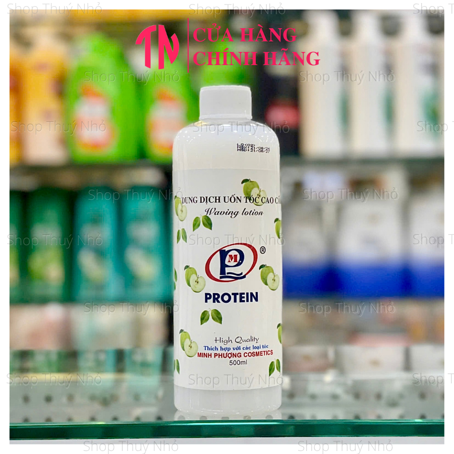 Thuốc uốn tóc lạnh mùi trái táo Minh Phượng 500ml tạo kiểu tóc uốn dụng cụ làm tóc chuyên nghiệp barber