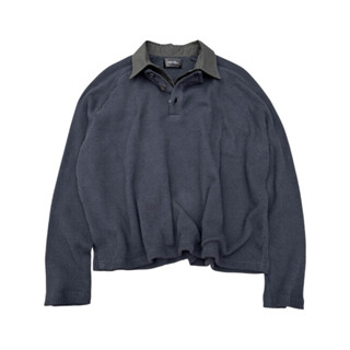#roiworkshop Áo Polo Tay Dài Nam Nữ Màu Xám “WAF Collared Longsleeve - Grey”