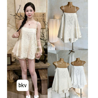 set đồ nữ sang chảnh,set đồ nữ mùa hè MẪU MỚI RA MẮT bộ ren áo 2 dây quần đùi hot trend ke143