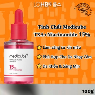  Serum Medicube TXA + Niacinamide 15% – Dưỡng ẩm làm dịu da đều màu & phục hồi da 30ml 