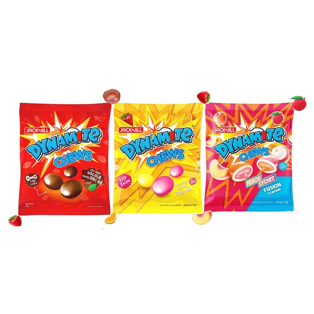 Kẹo Nhai 3 Viên Dynamite Chews (Gói 112.5g)