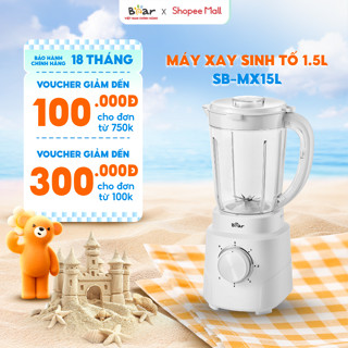 Máy Xay Sinh Tố 1.5L Bear Xay Đa Năng 2 Cối Xay Xay Hoa Quả Xay Sinh Tố Xay Thịt Xay Hạt Xay Đá Mịn Làm Nước Ép MX15L