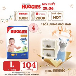 Tã quần Huggies Skincare Mega Jumbo M102+4/L100+4/XL84+4/XXL76+4