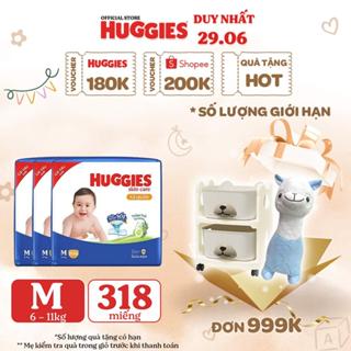 Combo 3 Tã quần Huggies Skincare Mega Jumbo M106/L96+8/XL84+4/XXL76+4