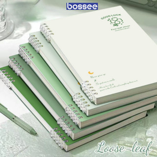Sổ Còng A5/B5 120 Trang – Bìa Nhựa Binder Khuyết, Kèm Ruột Giấy Thay Thế, Sổ Tay Good Luck, Gáy Còng Tiện Lợi