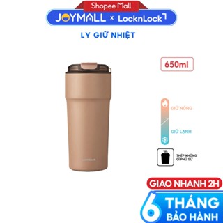 Ly Giữ Nhiệt LocknLock Metro Cafe Tumbler 650ml LHC4359CHO, Hàng Chính Hãng, Thép Phủ Sứ - JoyMall
