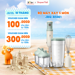 Bộ Máy Xay Bear Đa Năng Xay Ăn Dặm Xay Cháo Tỏi Ớt Đánh Trứng Xay Sinh Tố Xay Thịt Cầm Tay Tiện Lợi Cho JBQ-B50E1