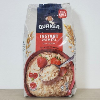   TÚI LỚN 1 Kg  YẾN MẠCH NGUYÊN CHẤT ĂN LIỀN  Malaysia  QUAKER Instant Oatmeal  halal  