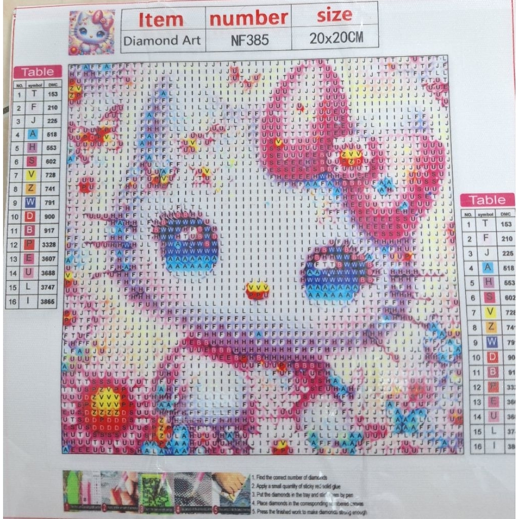 Tranh đính đá Helo kitty