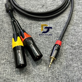  Dây 3.5mm Ra 2 Đầu Canon Đực Dây Sommer Jack Canon CAF 2 Màu Dài 1met-2met-3met-5met. 
