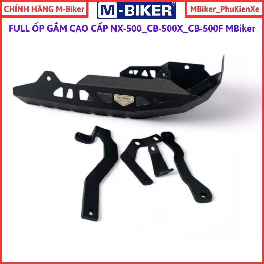 MBiker_ Ốp gầm CB500X, NX500, CB500F, bảo vệ gầm CB500X, bảo vệ lốc máy CB500X, mbiker