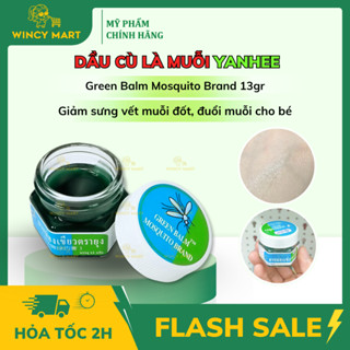 Dầu Cù Là Bôi Muỗi Đốt Yanhee Green Balm Mosquito Brand Giảm Sưng Vết Muỗi Cắn, Đuổi Muỗi Cho Bé Thái Lan 13g - Wincy