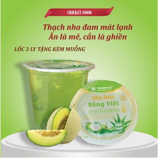 Thạch Nha Đam Ly Vị Dưa Lưới & Khóm – Mát Lạnh Giải Nhiệt, Tặng Muỗng – CricketFood