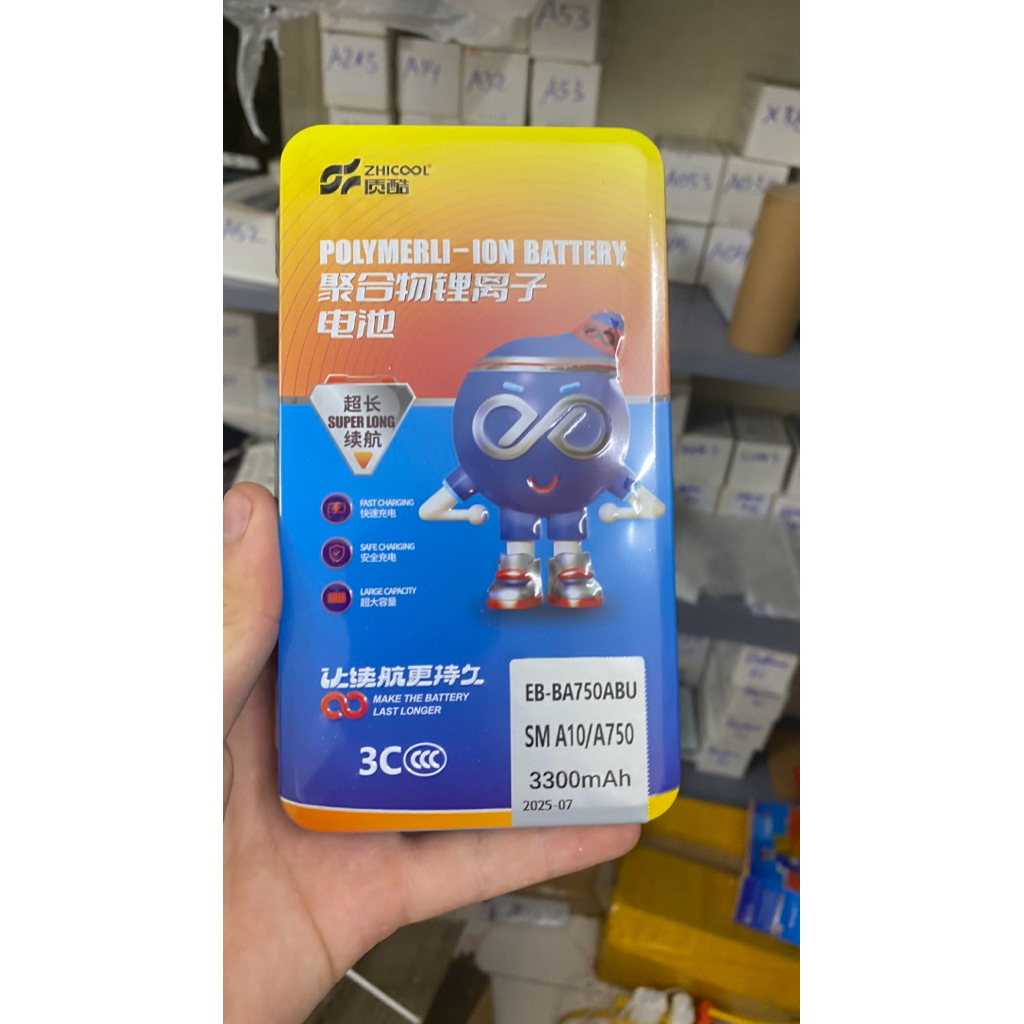 pin SAMSUNg A10/A750 (EB-BA217ABY/5000mah)        ZHICOOL