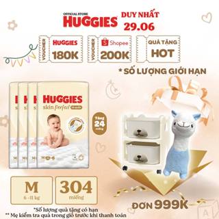 [KOL Live]Combo 4 Tã quần Huggies Skin Perfect Super Jumbo M70+6/ L60+6/ XL52+6/ XXL48+6với 2 vùng thấm giảm kích ứng da