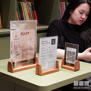 Khung tranh khung ảnh gỗ tự nhiên thiết kế đơn giản, kẹp menu gỗ decor – Kho Đồ Gỗ Hà Nội