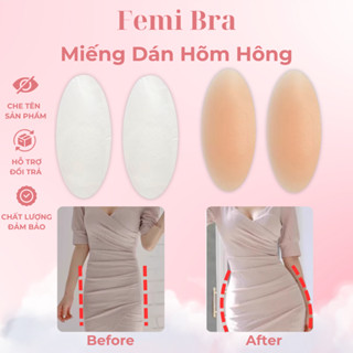  Miếng Dán Hõm Hông Độn Hông Silicone Cao Cấp Tạo Đường Cong Tự Nhiên Tái Sử Dụng - Femi Bra MD15 
