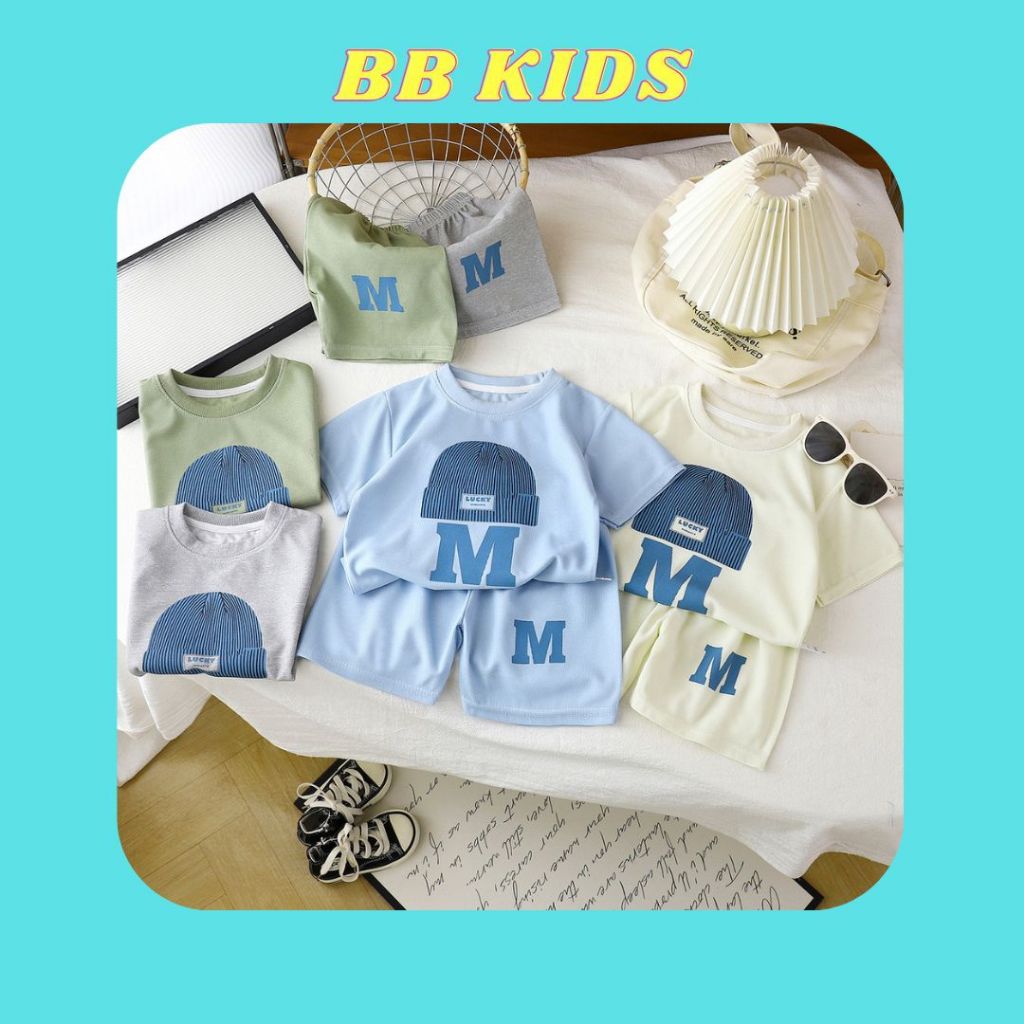 Bộ cộc tay bé trai BB KIDS, Bộ cộc tay hàn quốc 2025