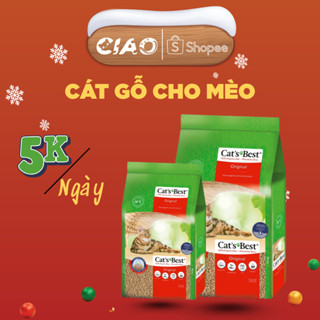 (30L) Cát gỗ vệ sinh hữu cơ Cat's Best Original |   | Siêu thấm hút, khử mùi | Xả được trong toilet