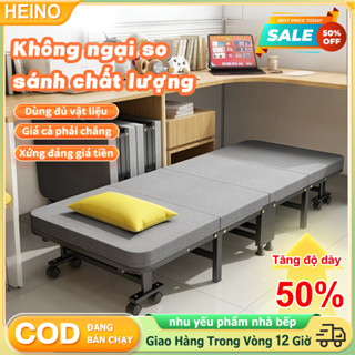  Giường Gấp Văn Phòng 4 Khúc Cao Cấp Hợp Kim Gấp Gọn Siêu Tiện, Chịu Tải 300kg Bảo Hành 24 Tháng